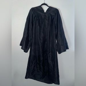 Solid Black Graduation Gown